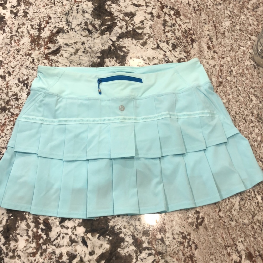 Lululemon 8 Pace Setter Skirt Aquamarine RARE - Picture 5 of 16